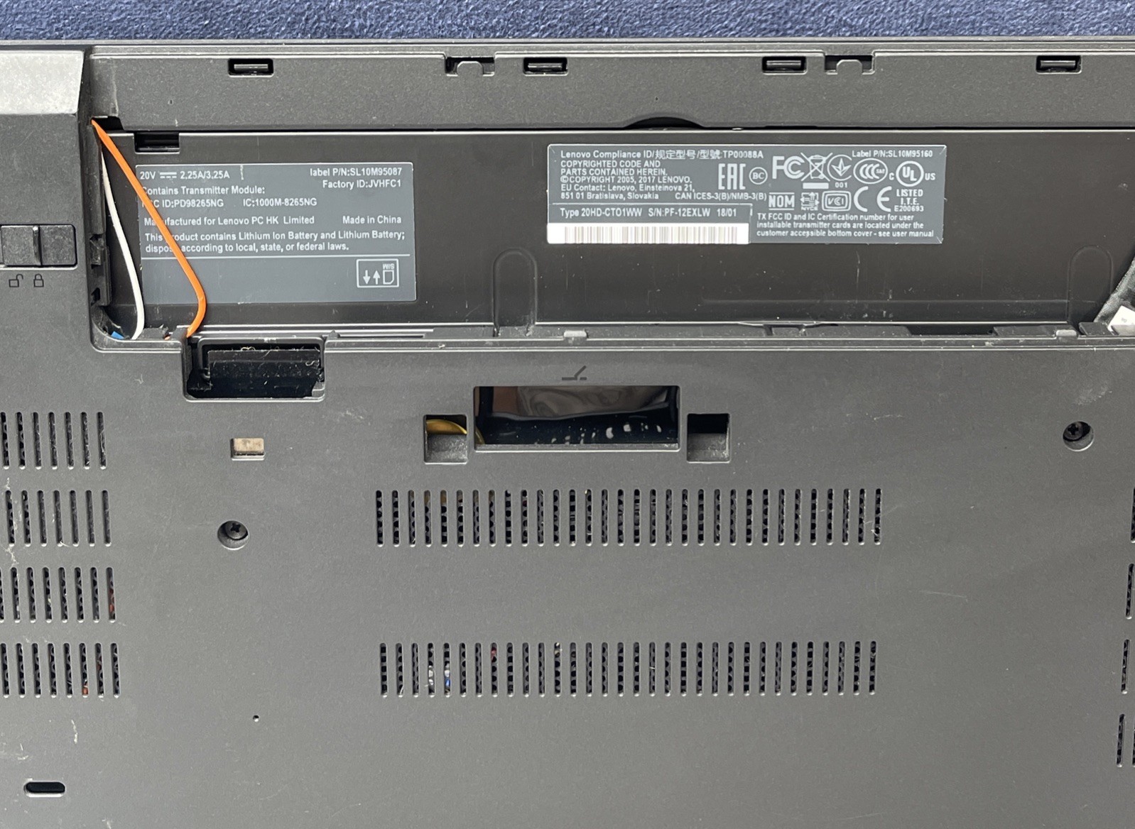Lenovo ThinkPad T470 14 ” Tested LCD Screen W/Chassis & Battery-No Motherboard