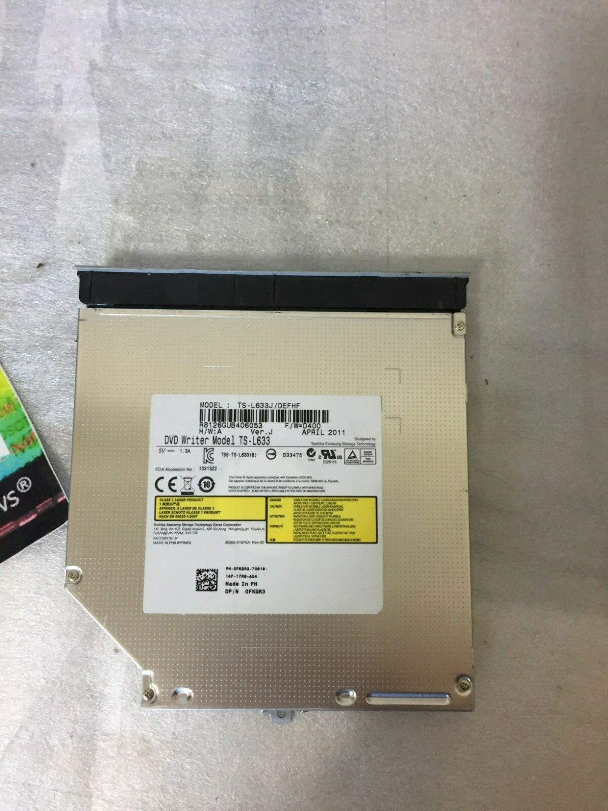 Dell Latitude E5520 CD/DVD Burner TS-L633