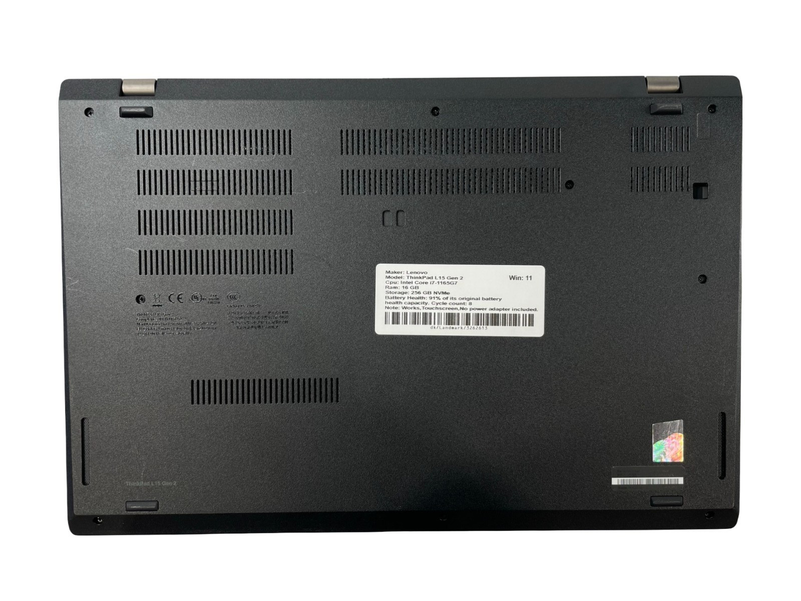 Lenovo ThinkPad L15 Gen 2 15.6″ i7-1165G7 16GB RAM 256GB NVMe WIN 11,TOUCHSCREEN