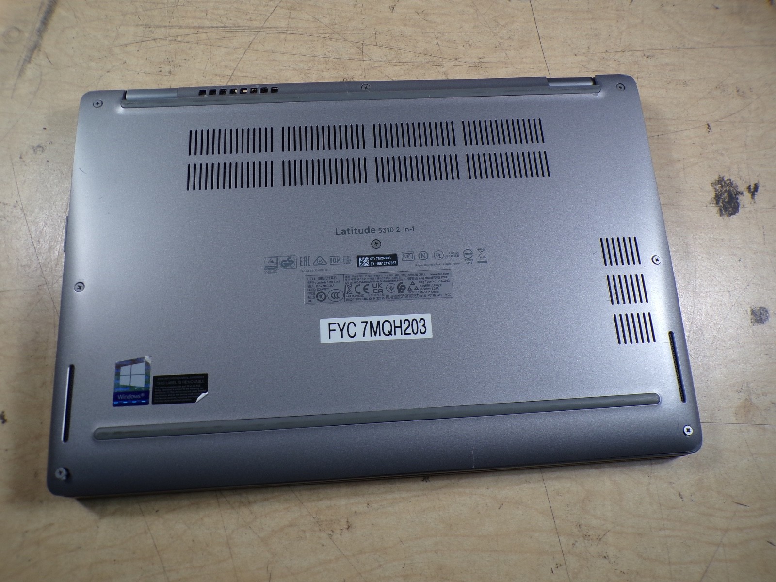 DELL LATITUDE 5310 2 IN 1 INTEL CORE I5-10210U 1.60GHZ 16GB RAM **NO HD/ NO CADD