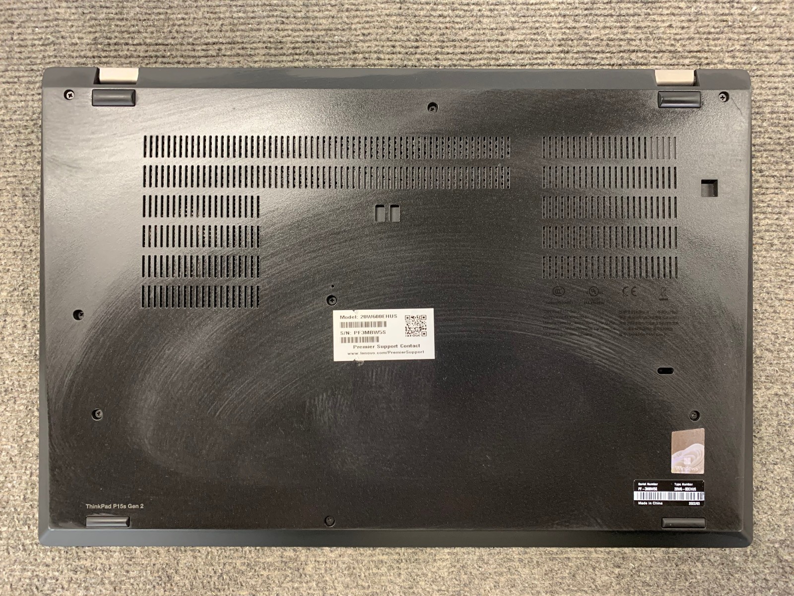 Lenovo ThinkPad P15s Gen 2i 15.6″ Laptop i7-1185G7 16GB RAM 512GB NVMe