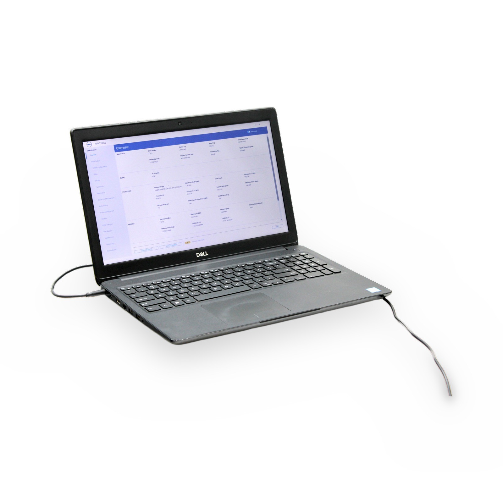 Dell Latitude 3500 15.6in i5-8265U 16GB Grade B No OS, Drive, Battery,Power Cord