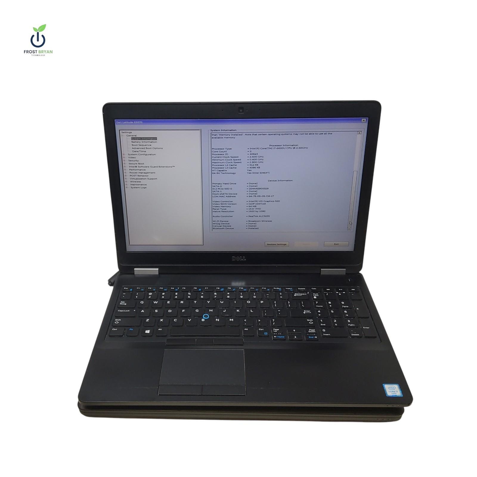 Lot of 2 Dell Latitude E5570 Laptops i5-i7 6th Gen 8/16GB NO OS Grade C [READ]