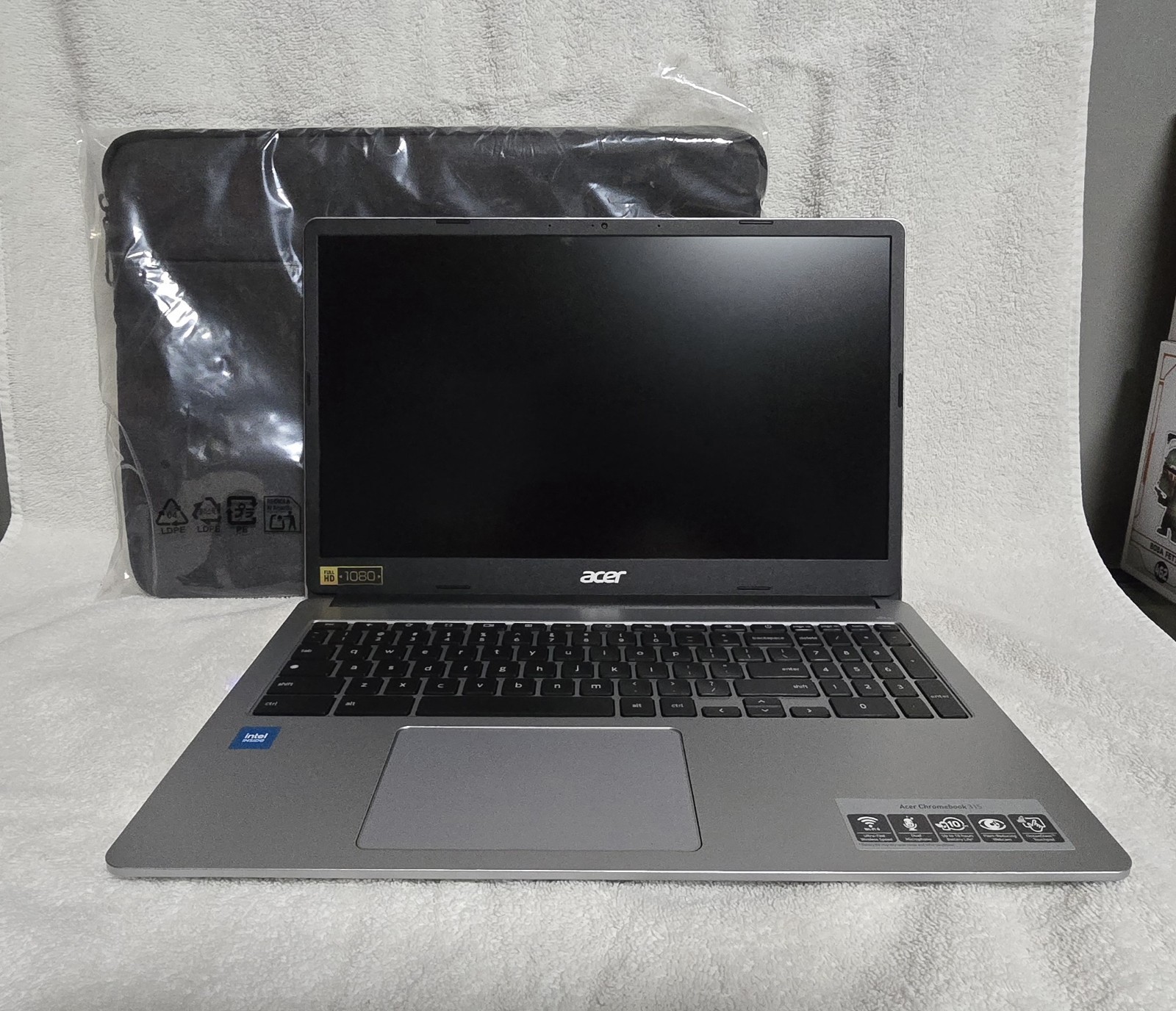 Open box. Acer Chromebook 315 15.6 FHD Dual-Core N4500 4GB 64GB eMMC Chrome OS