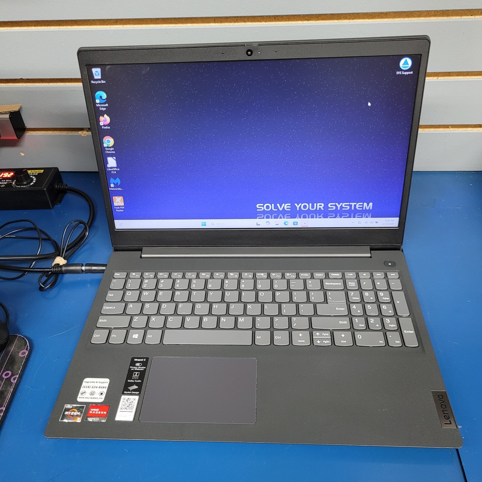 Lenovo Ideapad 3 Ryzen 3 3250u 12 GB RAM 128 GB NVMe Windows 11