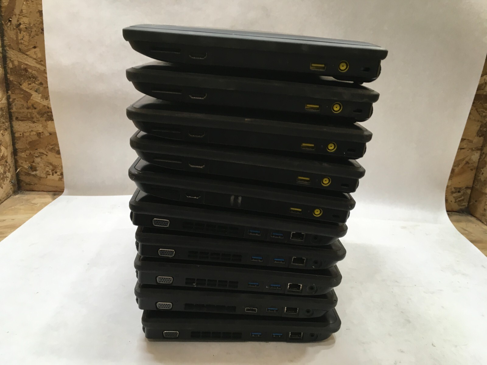 Lot of 10 Lenovo ThinkPad X131e X140e AMD E Series Various Issues For Parts- FT