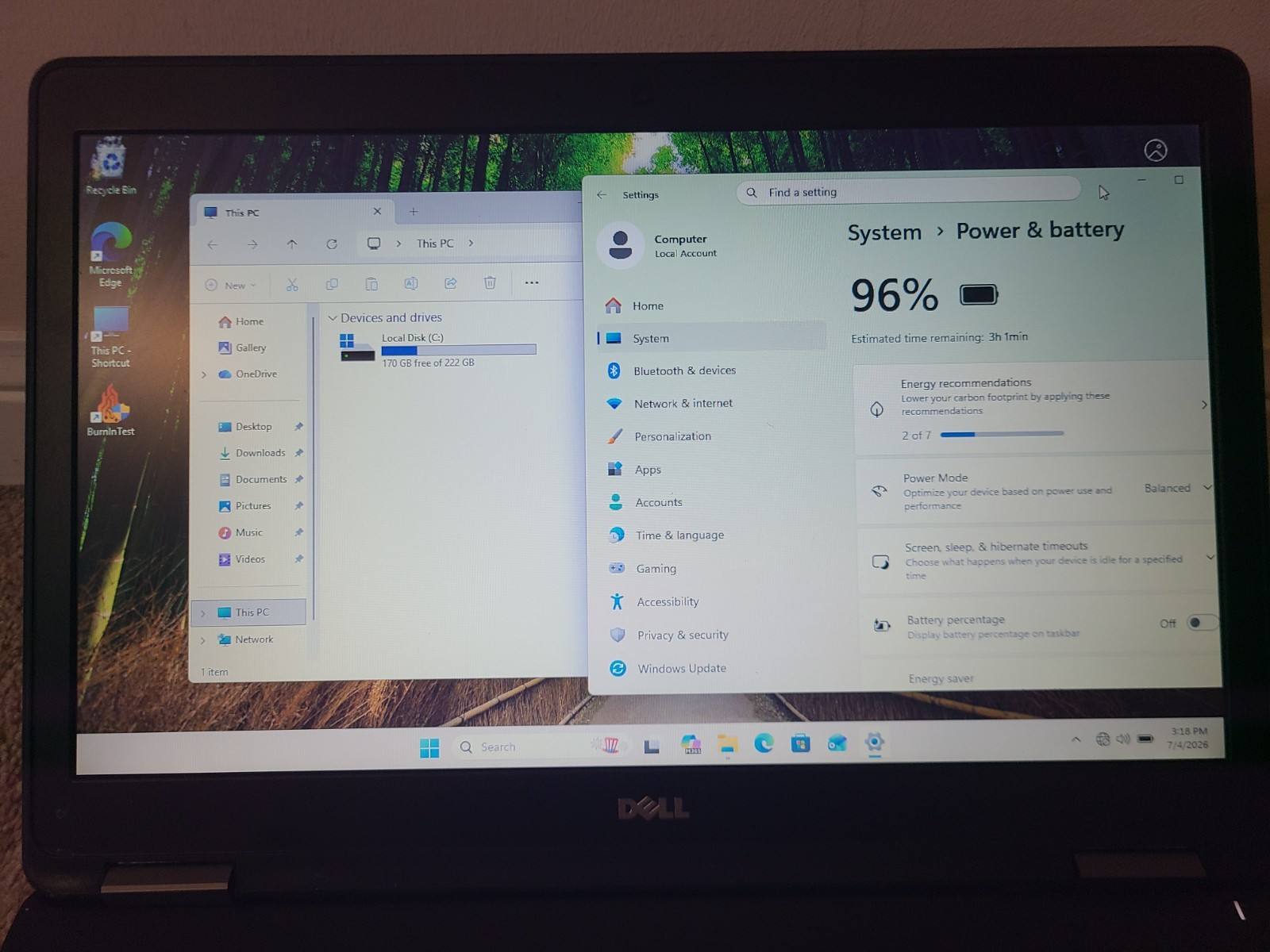 Dell Latitude E5550 – i5-5300U 16GB RAM 240GB SSD 15.6′ screen Win 11 + adapter