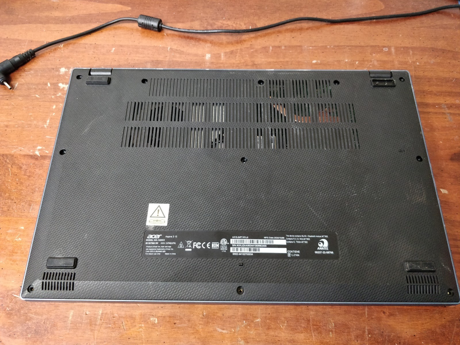 Acer Aspire 3 A315-24PT AMD Ryzen 5-7520U@2.80GHz 8GB RAM NO DRIVE PARTS 9020