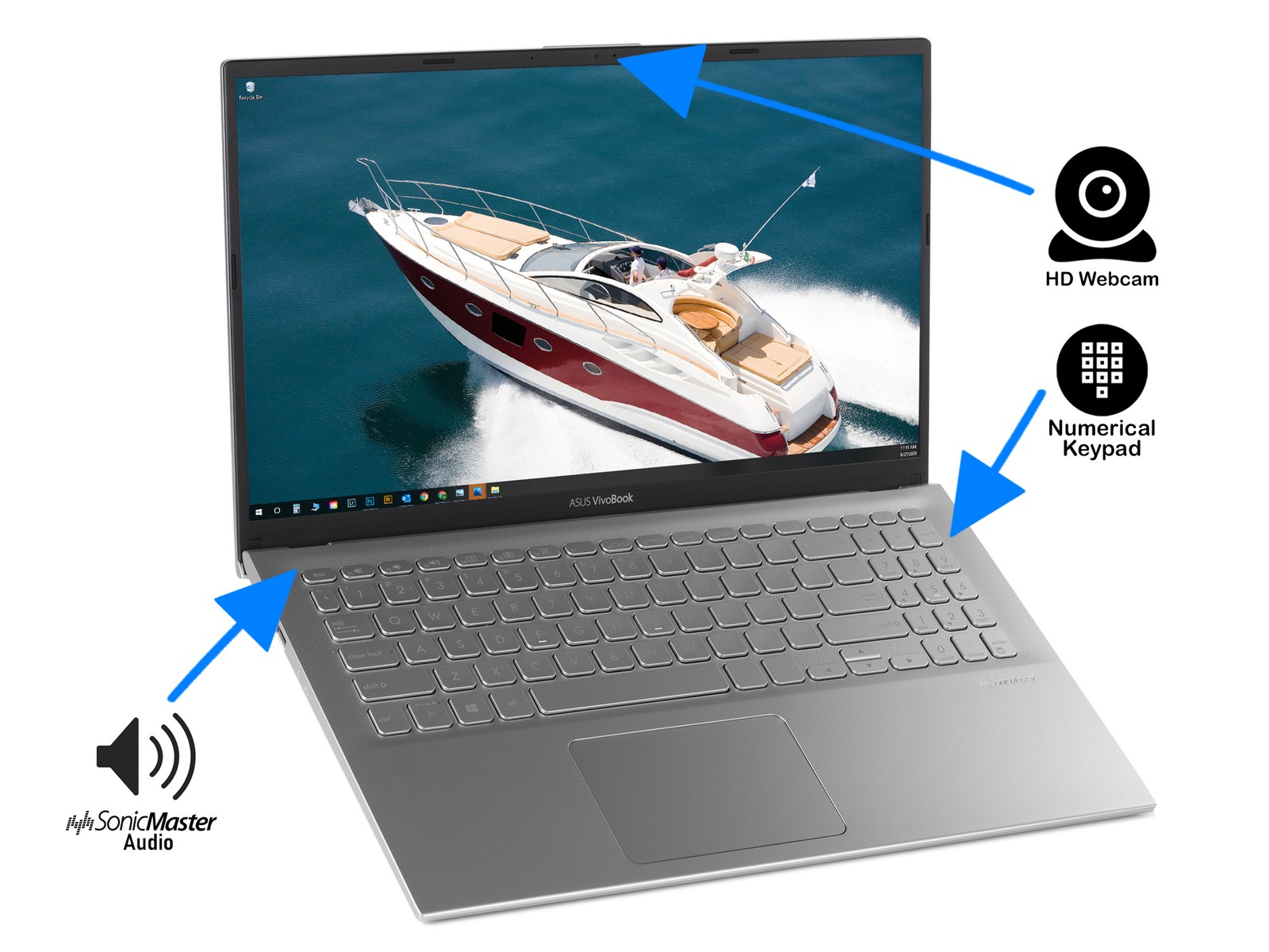 ASUS Vivobook , 15″ FHD, R5 3500U, 4GB RAM, 1TB SSD, Windows 10 Pro