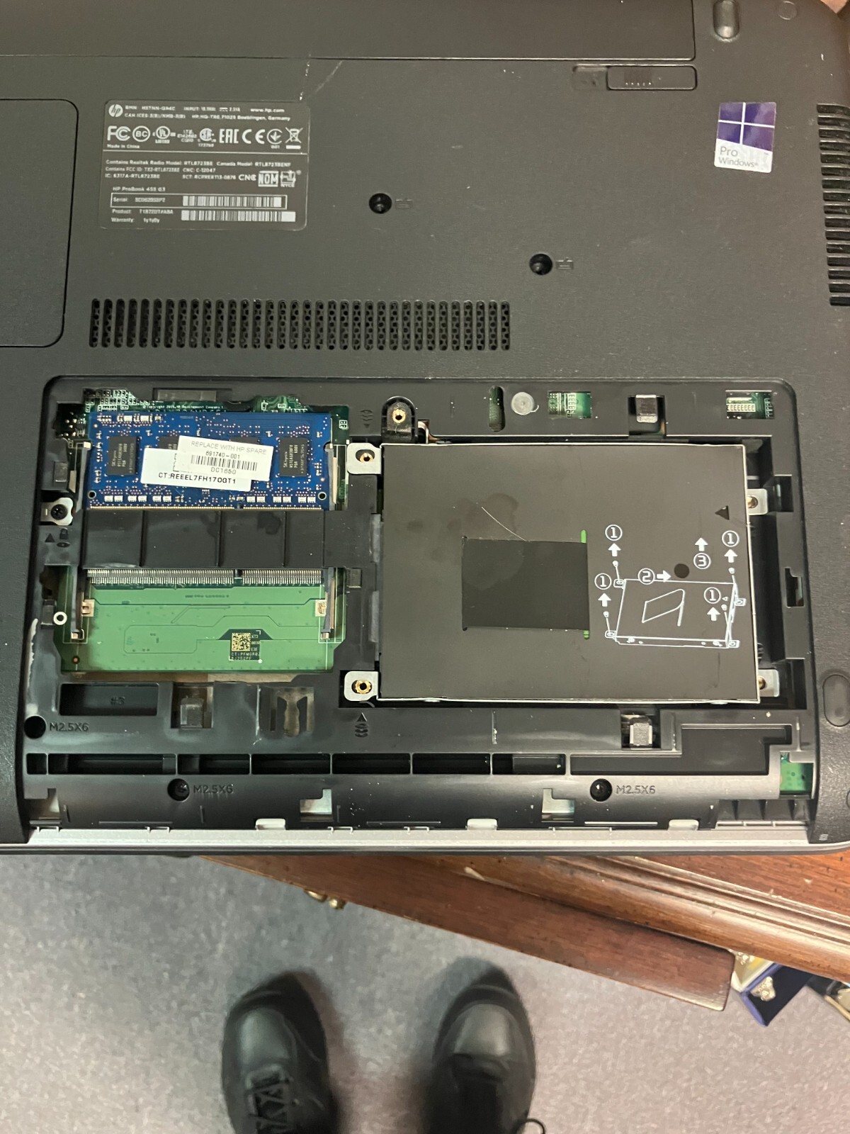 HP ProBook 455 G3 15.6″ AMD A8-7410@2.50GHz 4GB RAM 500gb HDD FOR PARTS