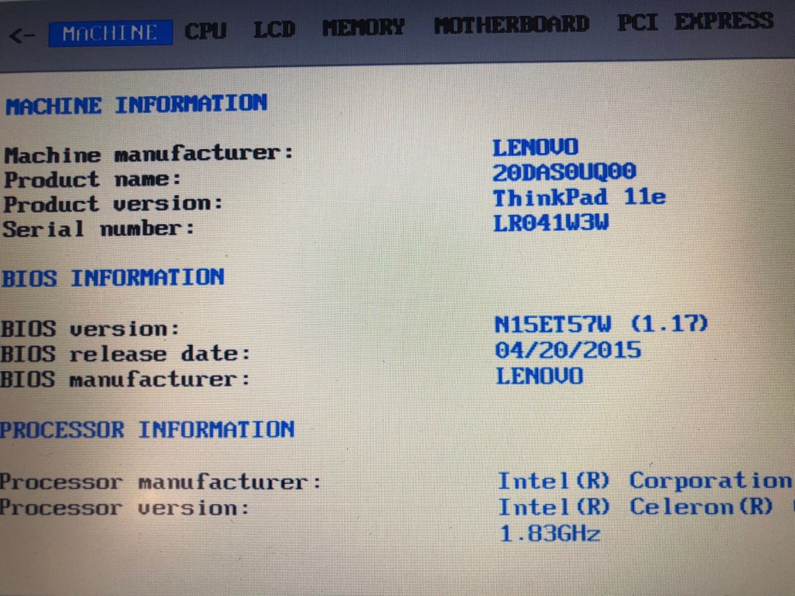 Lenovo ThinkPad 11E 11.6″ (300GB HDD, Intel Celeron, 1.8GHz, 4GB RAM) Laptop – B