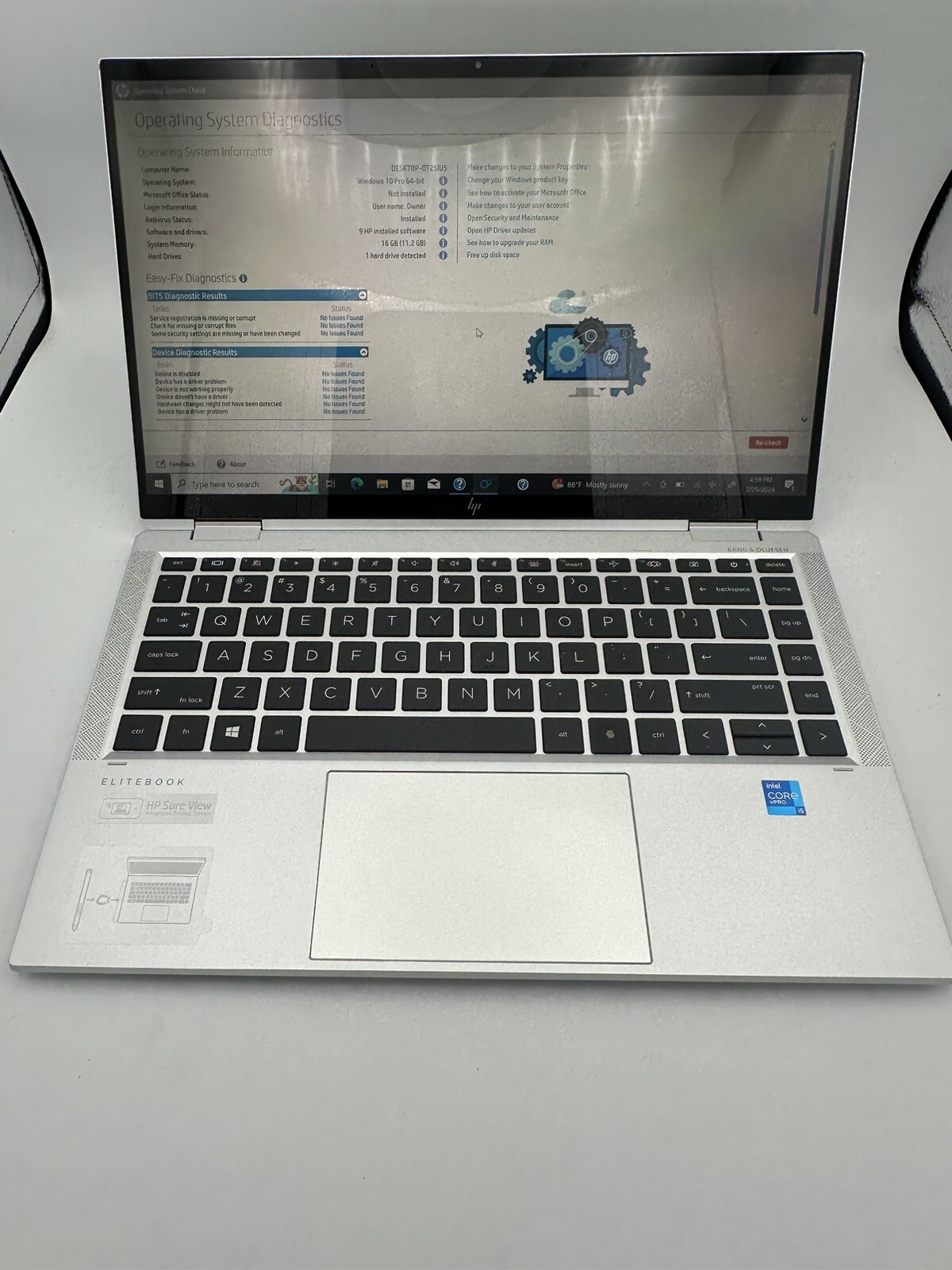 HP EliteBook x360 1040 G8 14″ (256GB SSD, Intel Core i5 11th Gen., 2.60 GHz,…
