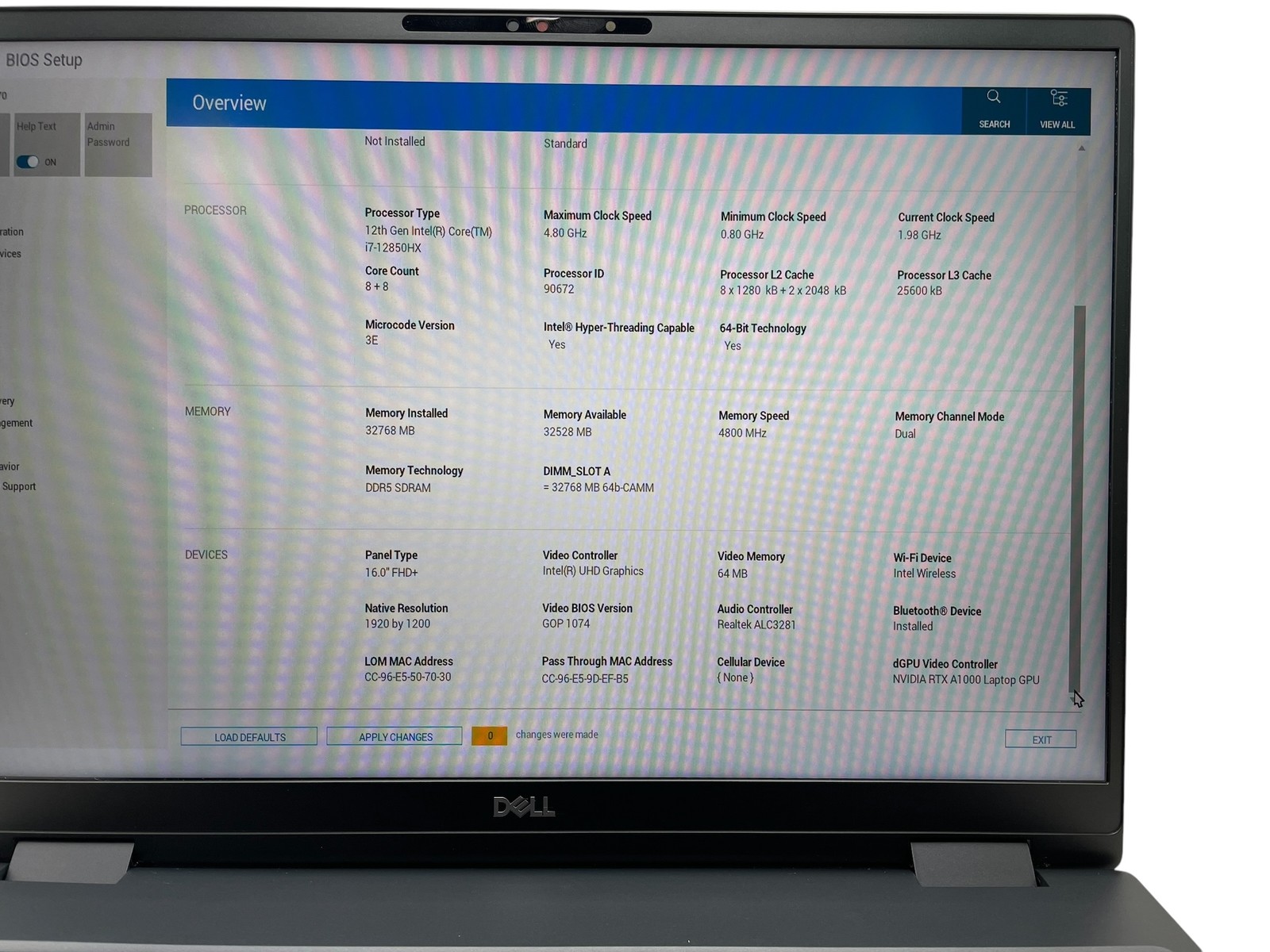 Dell Precision 5680 16″ – i7-13800H – 32GB RAM – 1TB SSD – Grade D