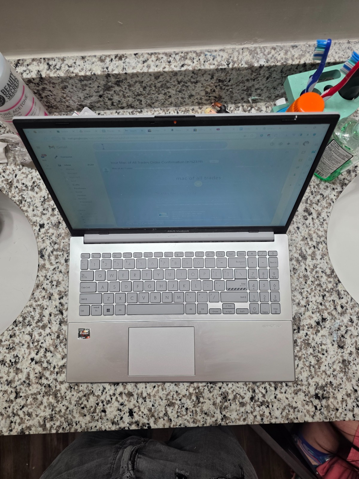 ASUS VivoBook S 15 Slim 15.6″ FHD AMD Ryzen 5 5600H 8GB 512GB SSD W11H Laptop BK