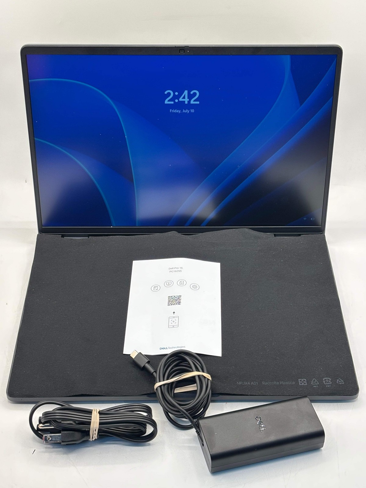 Dell Pro 16 PC16255 AMD Ryzen 5 220 8GB 256GB SSD Black Excellent Condition