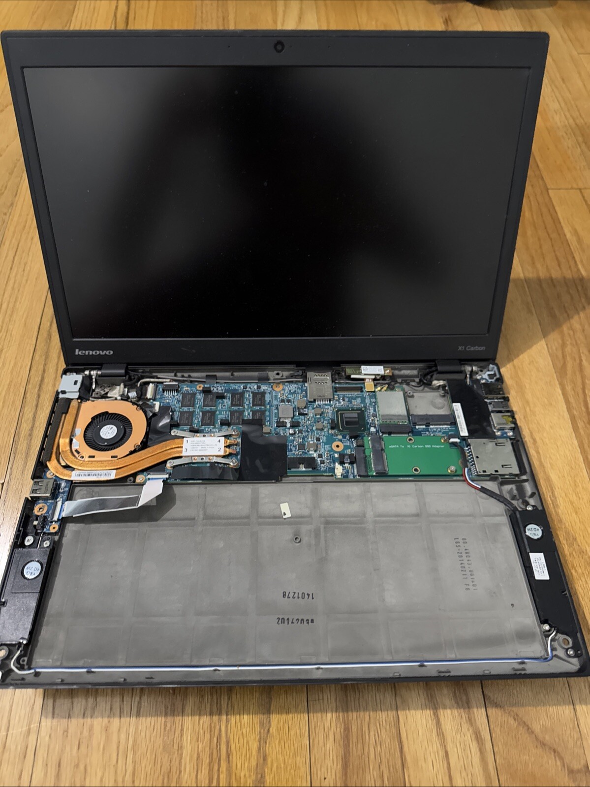 Lenovo Thinkpad x1 carbon unknown RAM 0GB HDD REPAIR or PARTS