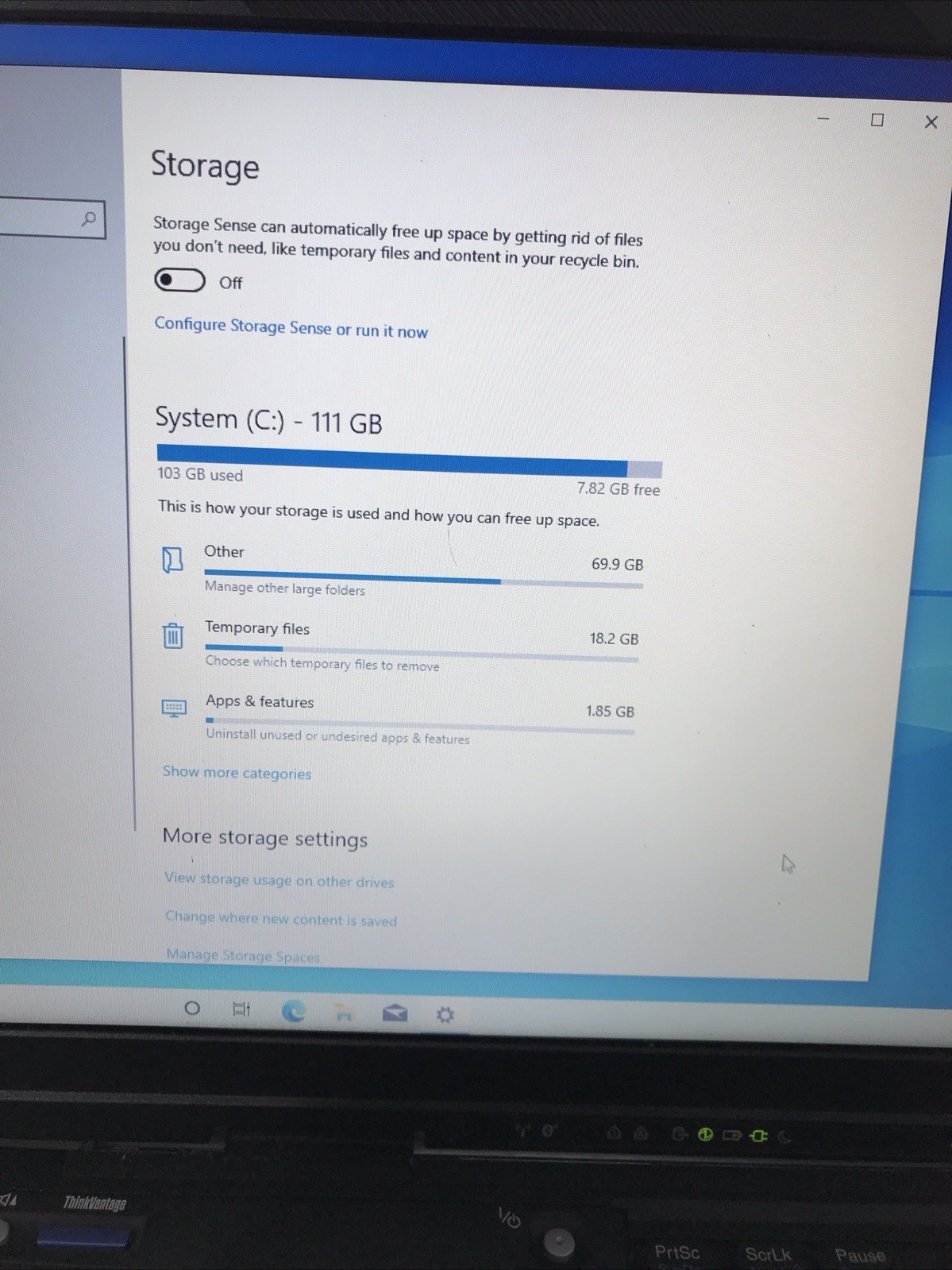 Lenovo Thinkpad T61 Laptop Computer – Weak Battery