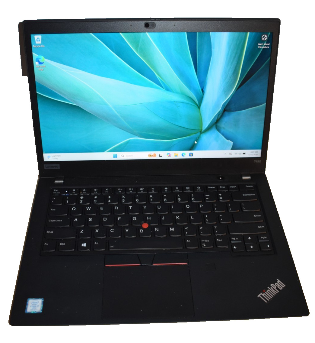 Lenovo Thinkpad T490 Quad Core i7-8565U 16GB RAM 512GB SSD 2560×1440 QHD Win 11