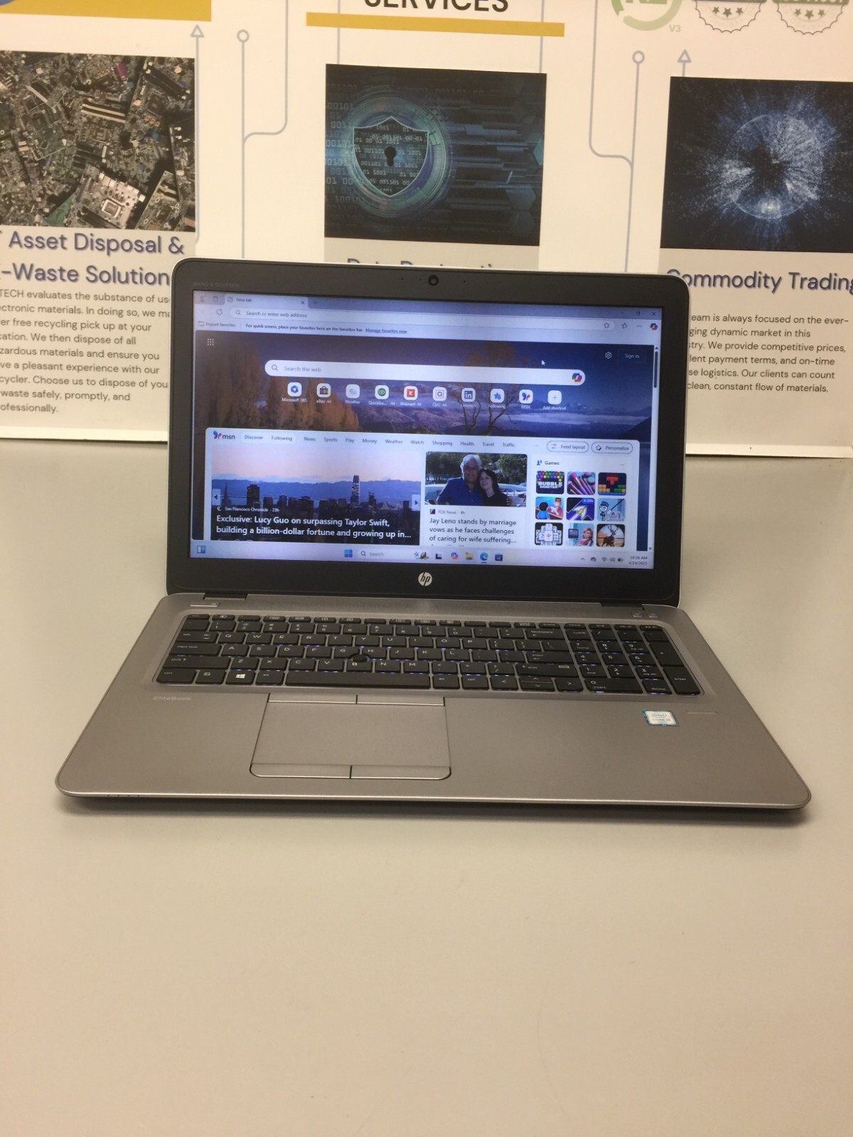 HP EliteBook 850 G3 15.6″ (256GB Core i5 6th gen 2.30GHz 8GB RAM WIN 11 PRO