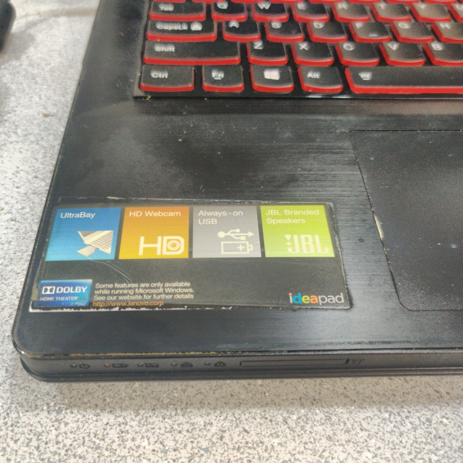 LENOVO IDEAPAD Y500 Gaming Laptop i7-3630QM 8GB RAM GT 650M NO HDD/CHARGER