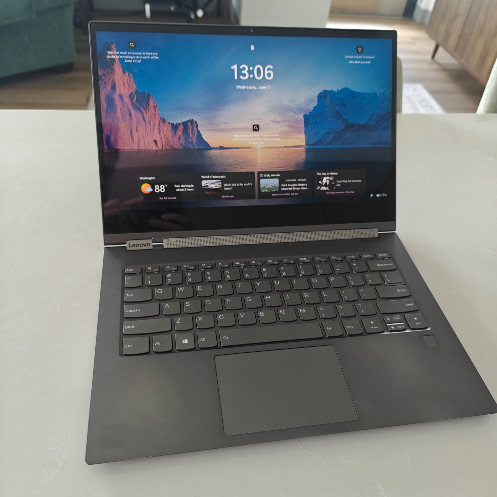 Lenovo Yoga C930 13.9″ 4K UHD Touch Laptop (Intel i7, 16GB RAM, Glass Edition)
