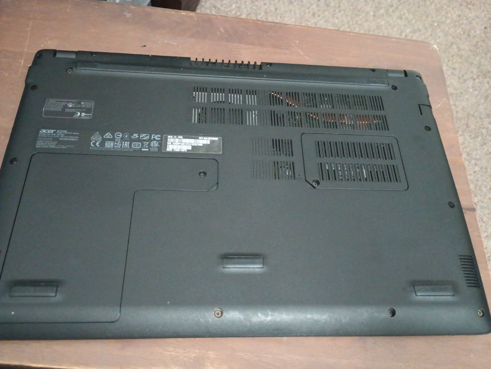 Acer Aspire 3 A315-51 15.6″ HD Laptop (Intel Core i5-7gen 2.5GHz, 6GB Ram, 1tb