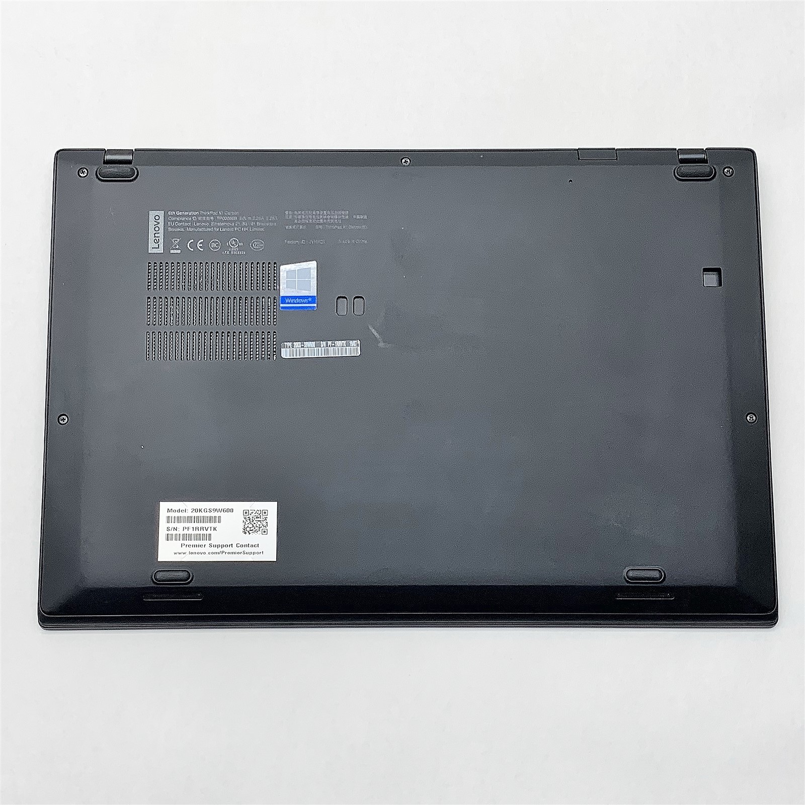 Lenovo ThinkPad X1 Carbon Laptop i7 8550U 1.80GHZ 14″ FHD 8GB 512GB M.2 Win 11