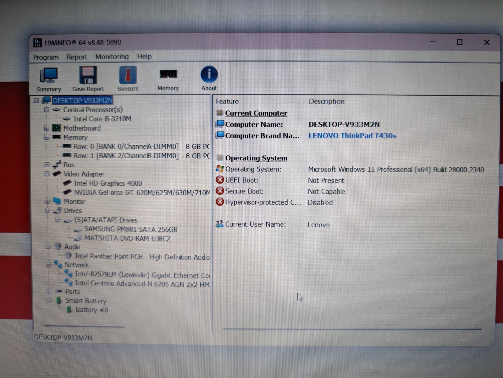 Lenovo ThinkPad T430s | i5 3rd 16GB RAM 256GB SSD | HD+ Backlit NVIDIA DVD-RW