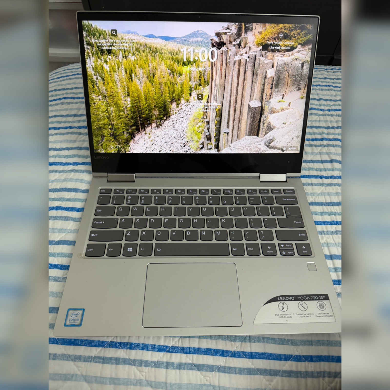 Lenovo Yoga 730-13IKB 15.6″ i5-8250U 1.6GHz 8GB RAM 238GB Samsung SD