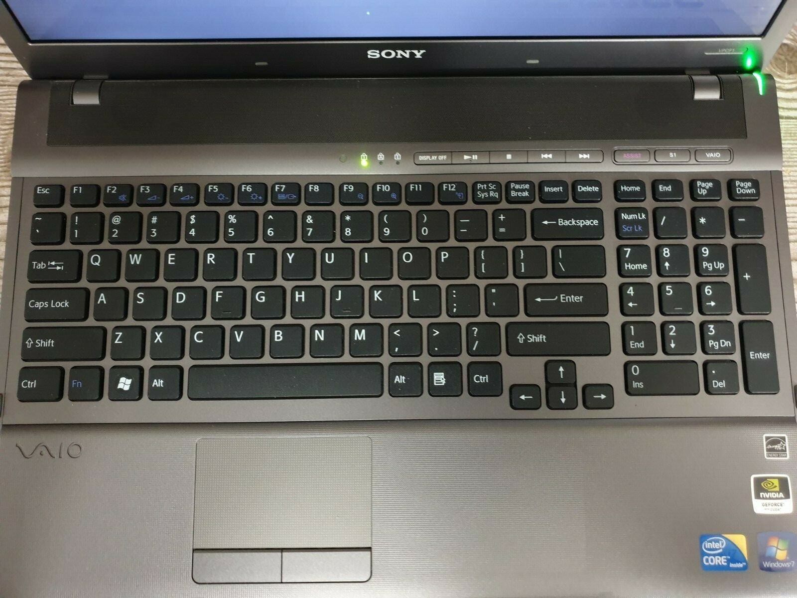 Sony VAIO INTEL CORE I7-Q740 1.73 GHz 16.4IN 500GB 8GB Ram Win10 Nvidia G310M
