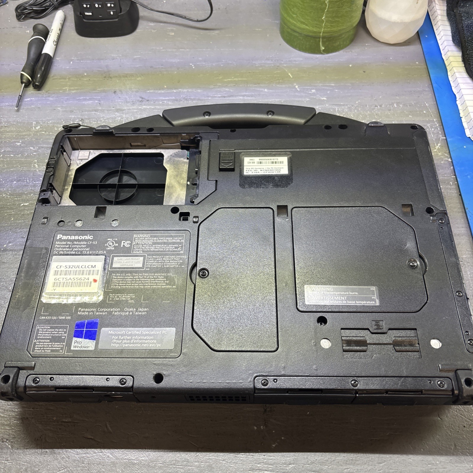 Panasonic CF-53 | Intel i5-4310U 2.00GHz 8GB RAM No HDD or Caddy.