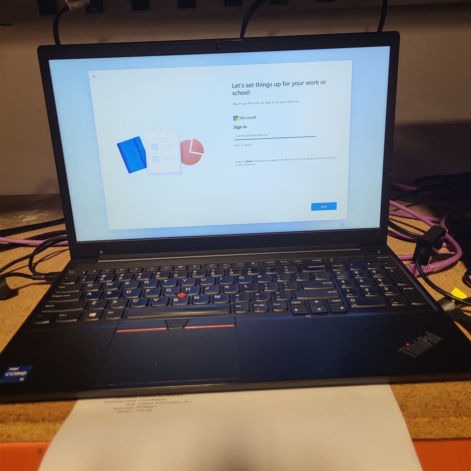 Stuck Spacebar Lenovo ThinkPad E15 Gen 2 Intel i5-1135G7 2.4GHz 8GB 512GB w/OS