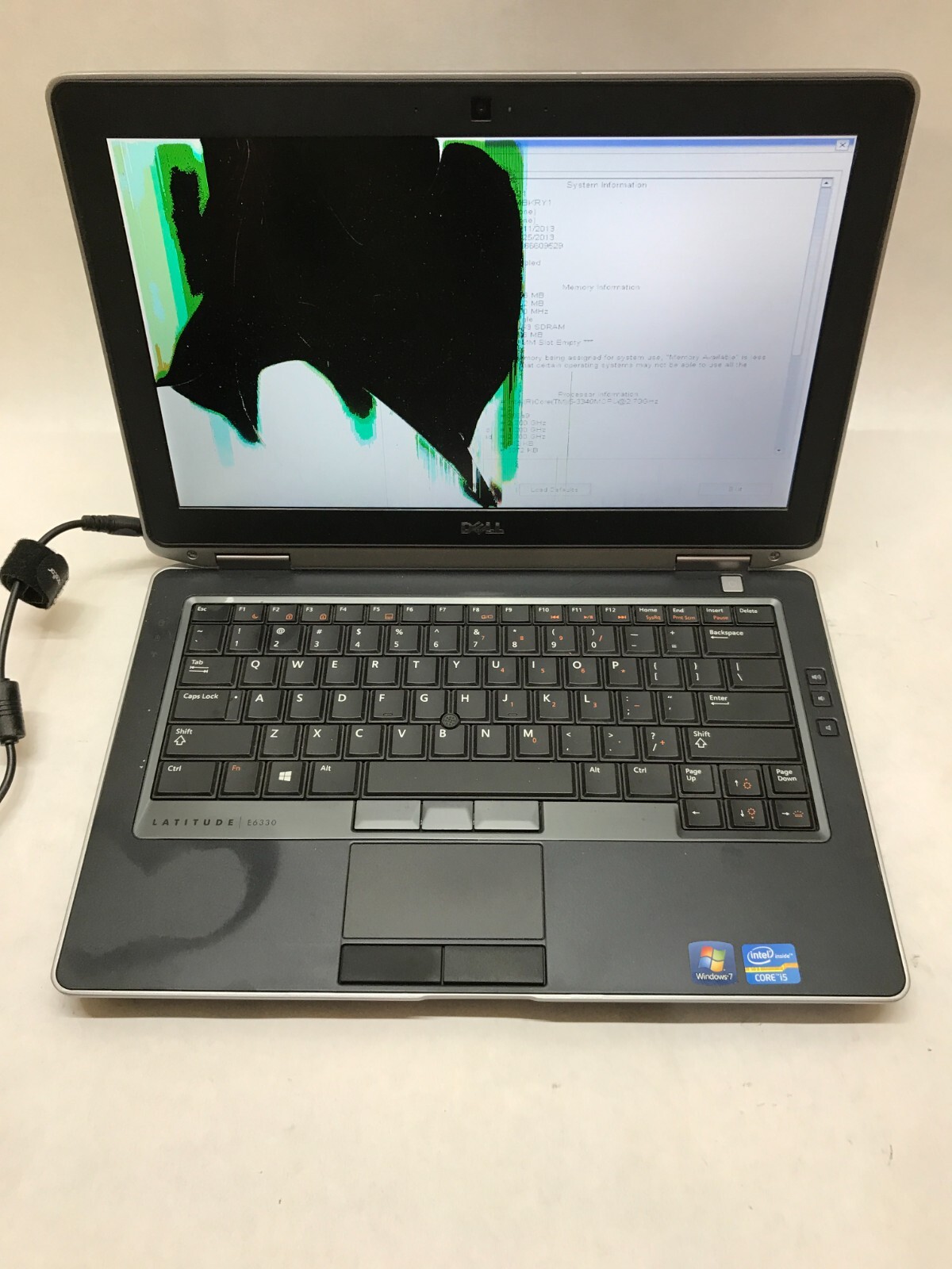 Dell Latitude E6330 13″ Intel Core i5-3340 NO RAM NO HDD/OS For Parts Cracked DW