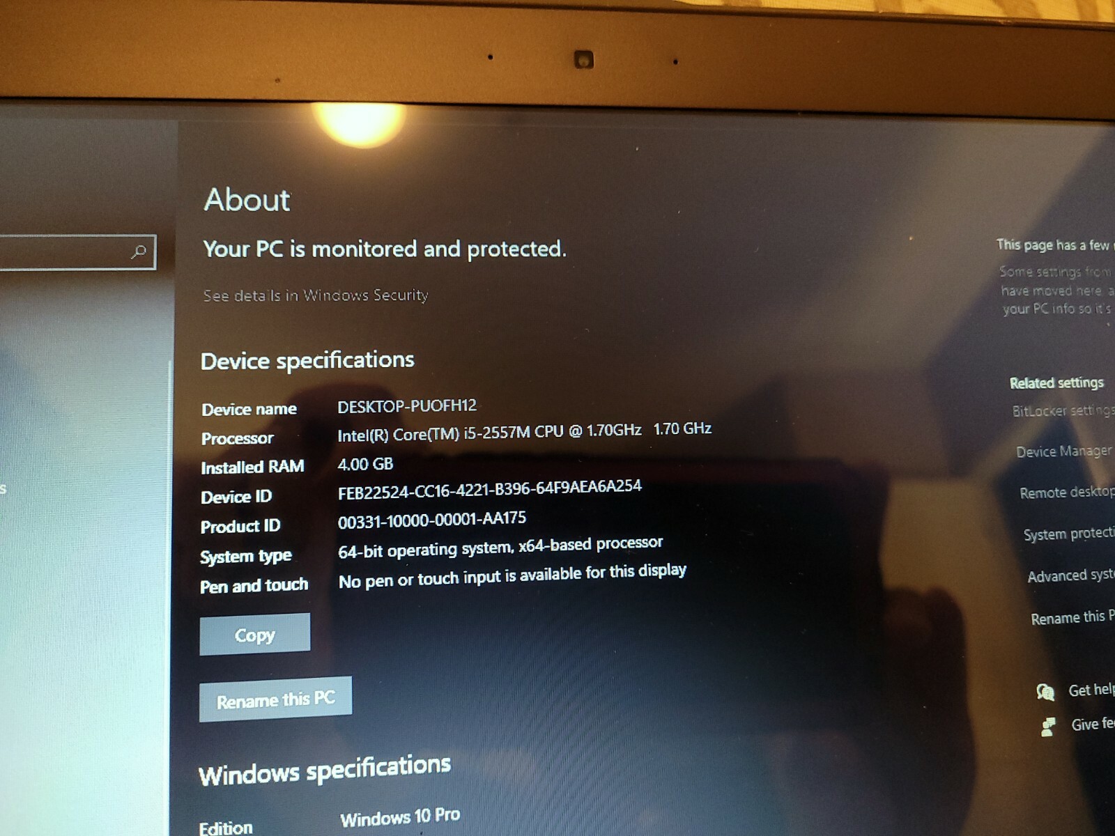 ASUS ZENBOOK UX31E CORE I5-2557M @ 1.4 GHz / 4 GB RAM / 128GB SSD / 13.3″ LED 16