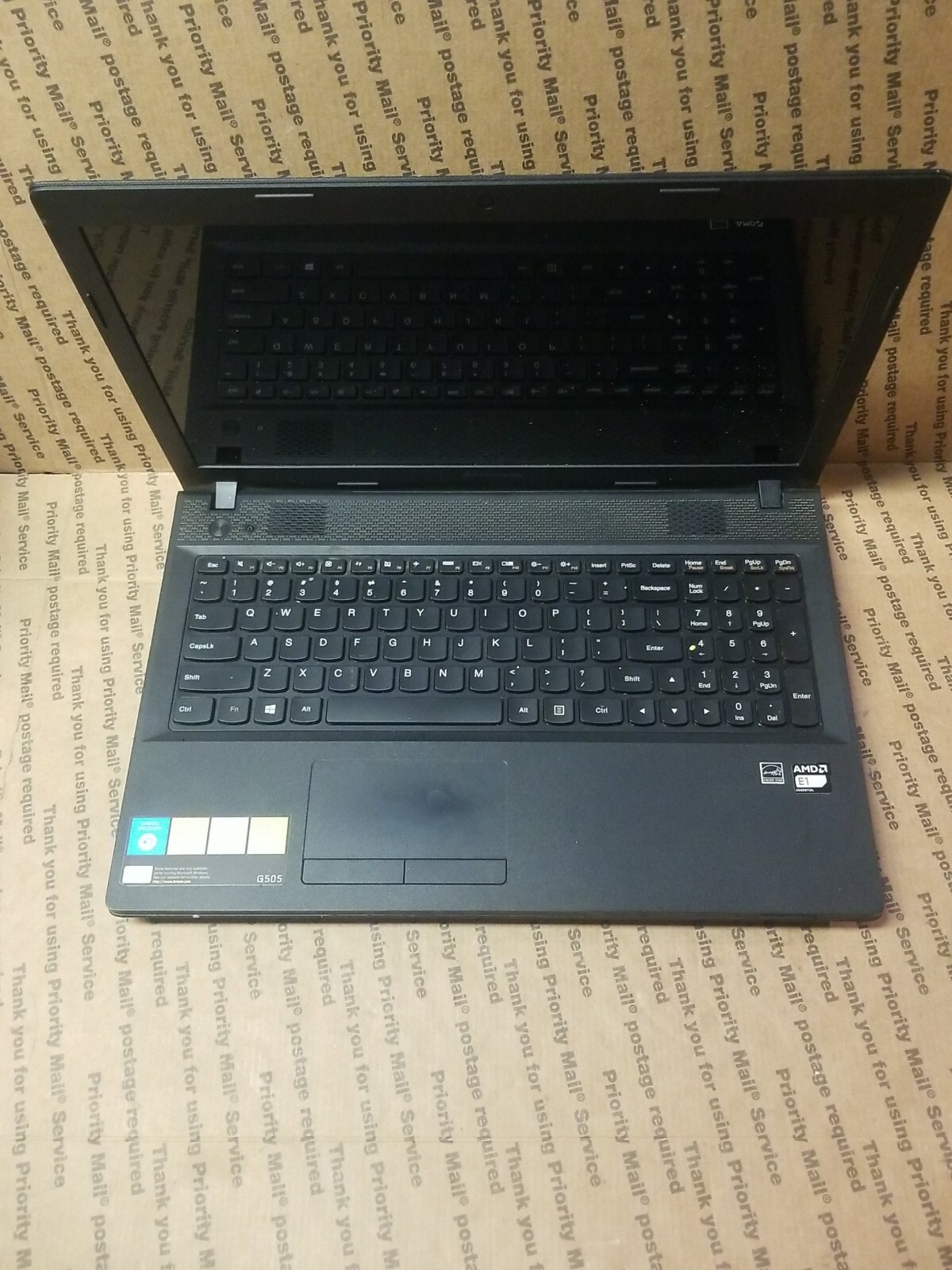 Lenovo G505-20240 AMD E1-2100 @ 1.0GHz, 4GB 500GB HDD WEBCAM UNTESTED NO RETURNS