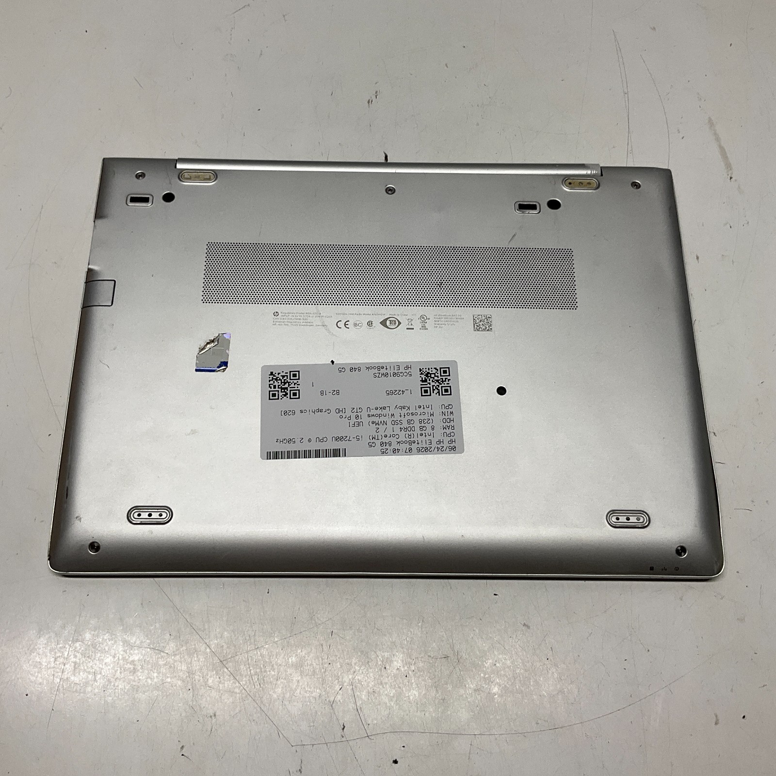 HP EliteBook 840 G5 Laptop Intel Core i5-7200U 8GB 256GB SSD Windows 10 Pro READ