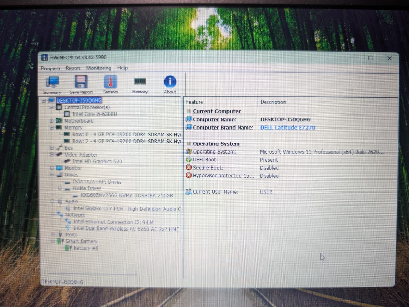 Dell Latitude E7270 | i5 6th Gen 8GB RAM 256GB NVMe SSD | HD Windows 11 Pro