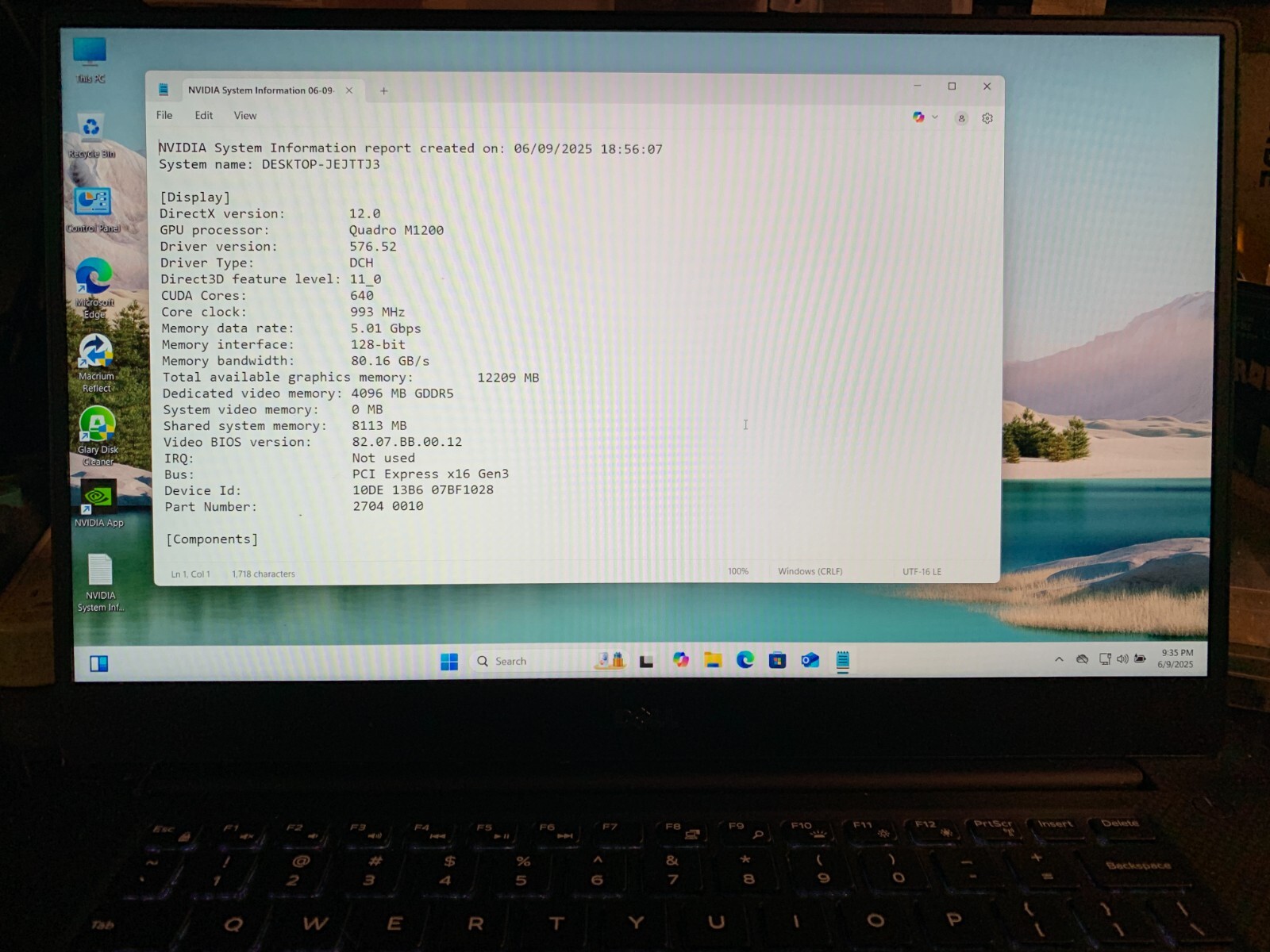 Dell Precision 5520 Nvidia M1200 Xeon E3 1505M, 16GB – 256GB +512 Windows 11 Pro