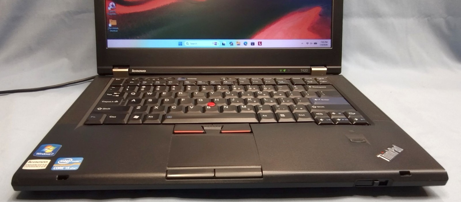 Lenovo ThinkPad T420 i5 256GB SSD + 500GB HD 8GB RAM 1366×768 Win11Pro Grade A