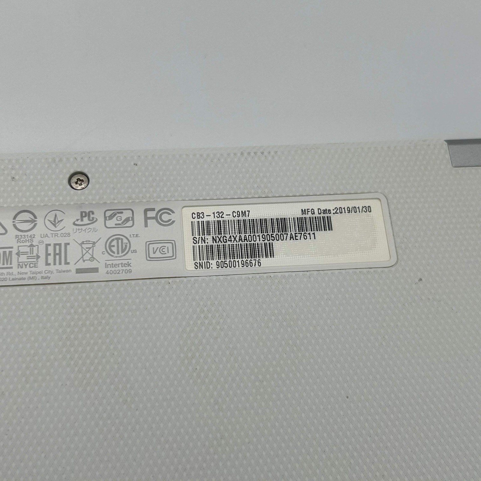 Acer Chromebook 11 CB3-132-C9M7 11.6-inch Intel Celeron N3060 2GB RAM 16GB eMMC