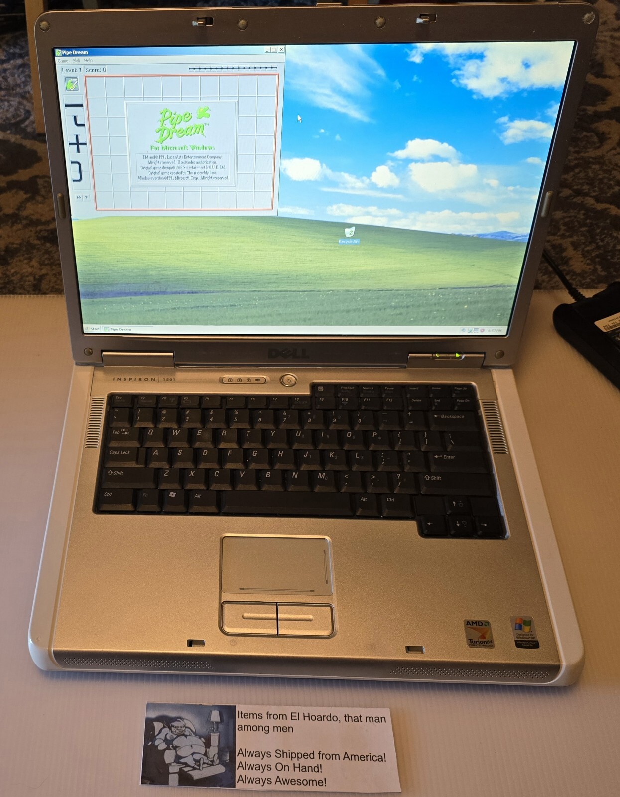 Dell Inspiron 1501 15.4″ AMD Turion 64 2.0GHz 2GB RAM 240GB HDD Radeon XP Read