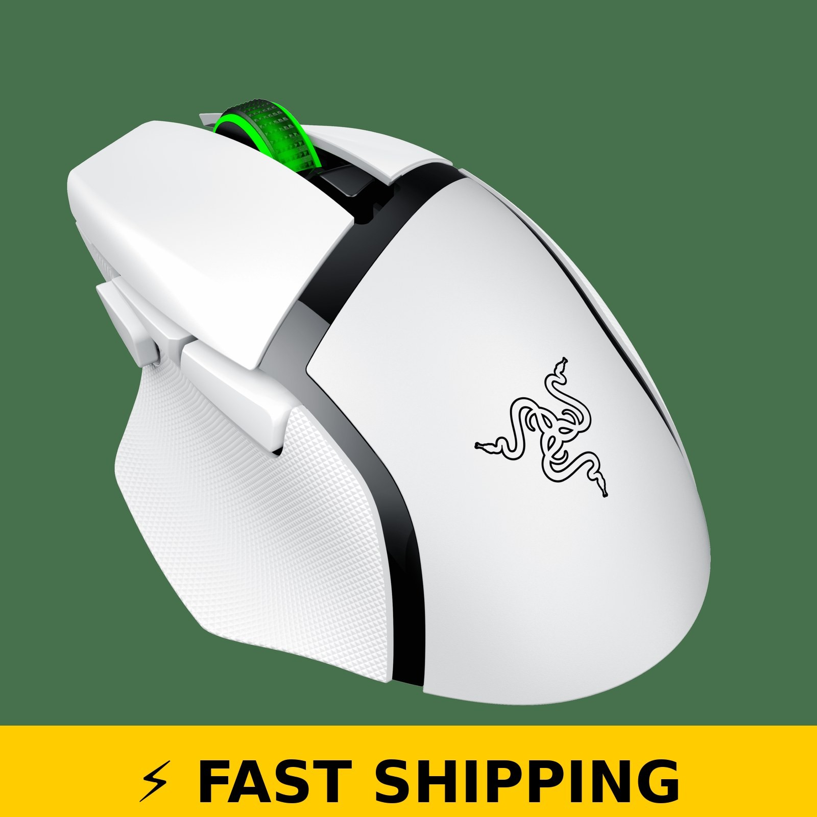 Razer Basilisk V3 X Hyperspeed Wireless Gaming Mouse – White