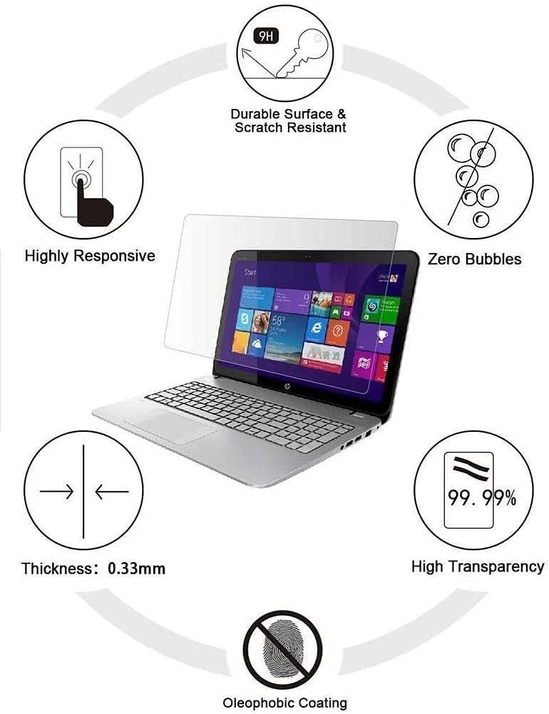 Blue Light Tempered Glass Screen Protector for 13.3 Inches Laptop, 9H Hardness