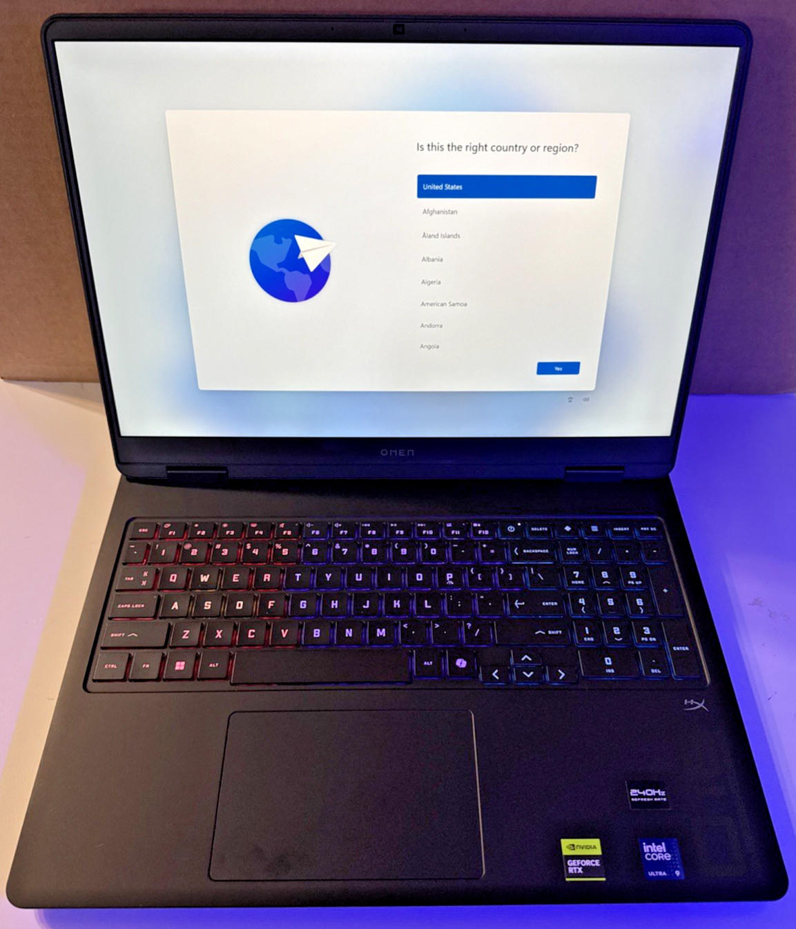HP Omen 16″ 240Hz Gaming Laptop Ultra 9 285H 16GB RAM 1TB SSD NVIDIA RTX 5070