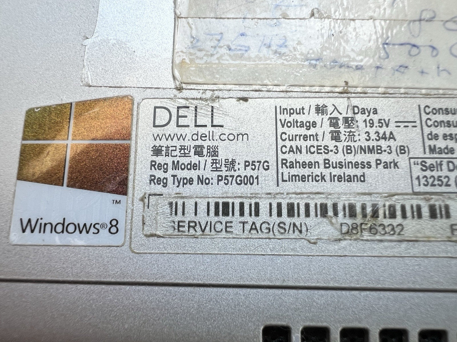 Dell Inspiron 13.3” touchscreen, (i5, 2.7GHz,8G ram,500G HDD)-factory reset