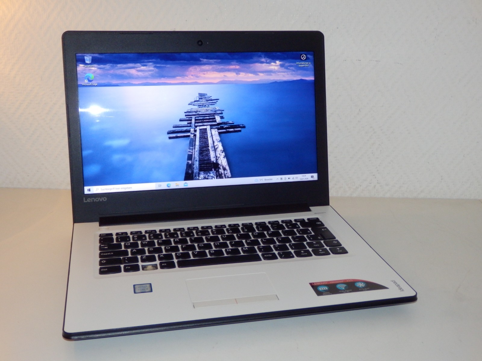 Lenovo IP 310-14ISK – Intel i3-6100U, 4GB Ram, 128GB SSD, HD 520, 14″ Part Faulty