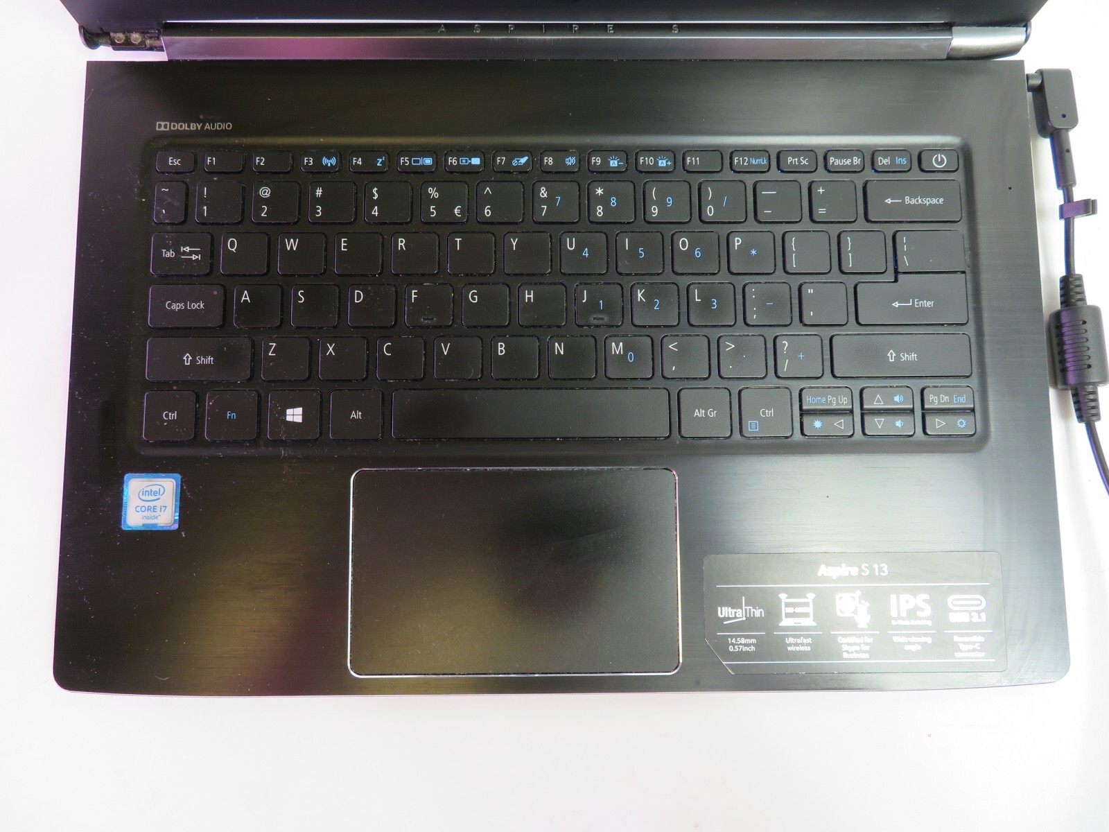 ACER ASPIRE S13, i7-6500U, 8GB RAM, 512GB SSD, BACKLIT, WIN 10