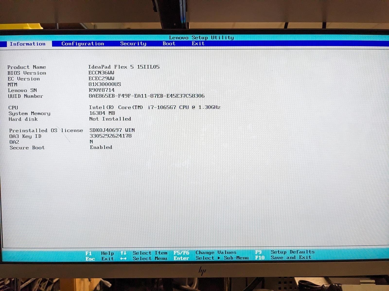 LENOVO IDEAPAD FLEX 5-15IIL05 i7-1065G7 @ 1.30GHz, 16GB RAM, NO HDD/OS – (PARTS)