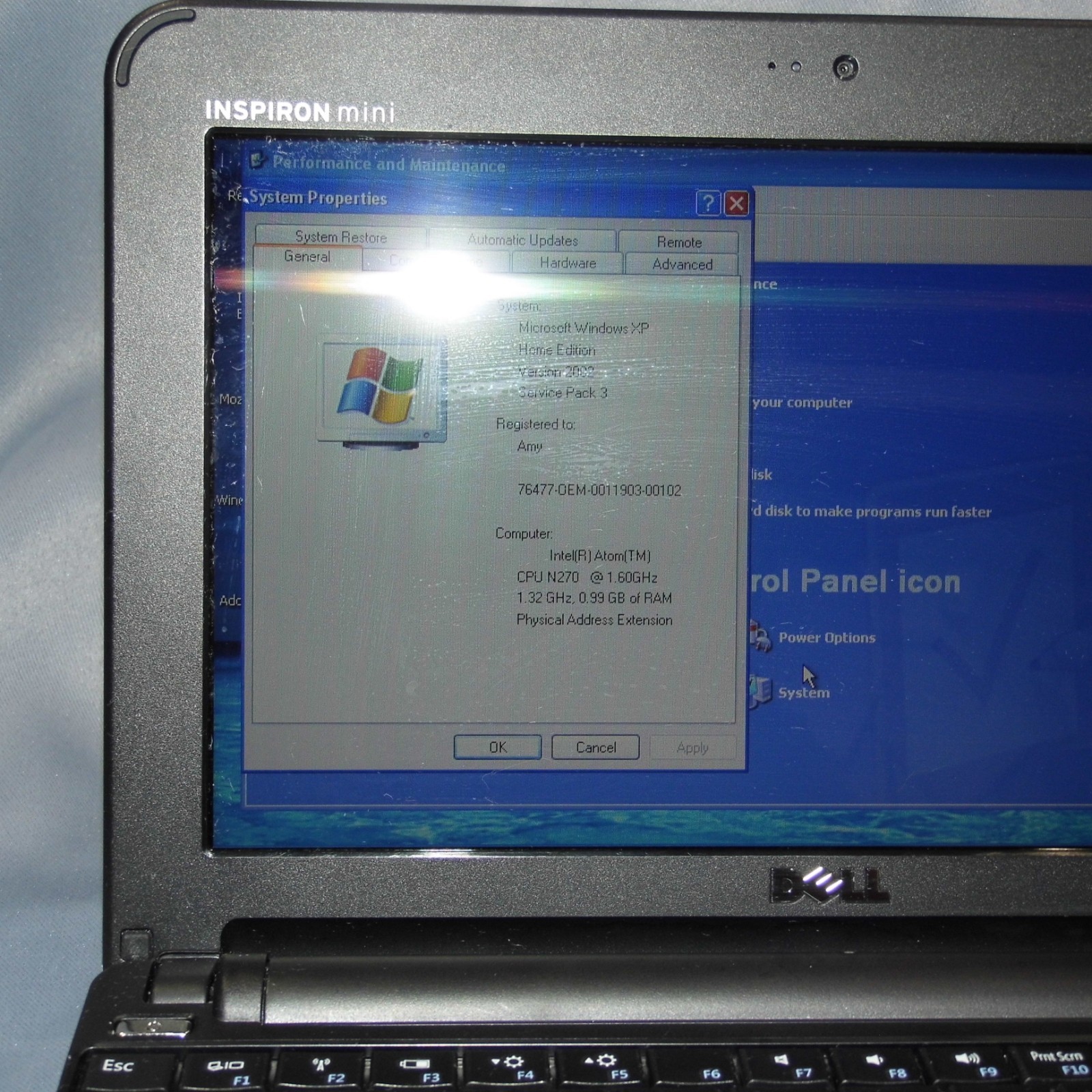 Dell Inspiron Mini 10 PP19S Netbook Atom N270 1.60Ghz/1GB 10.1″ Laptop Computer