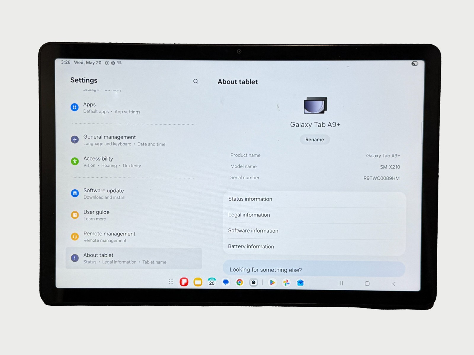 Samsung Galaxy Tab A9+ 11″ 64GB, 4GB RAM, Silver Android 14 (SM-X210)Tablet